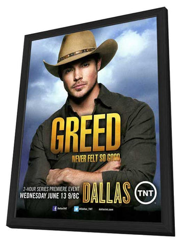 Dallas (TV) 11 x 17 TV Poster - Style B - in Deluxe Aluminum Frame