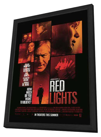 Red Lights 11 x 17 Movie Poster - Style F - in Deluxe Aluminum Frame