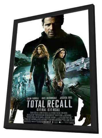 Total Recall 11 x 17 Movie Poster - Style B - in Deluxe Aluminum Frame