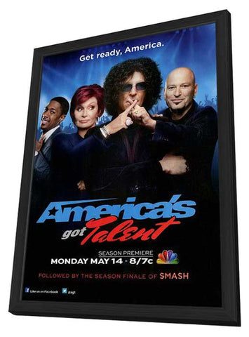 America's Got Talent 11 x 17 TV Poster - Style B - in Deluxe Aluminum Frame