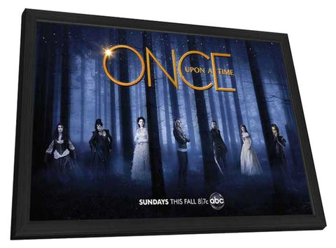 Once Upon a Time (TV) 11 x 17 TV Poster - Style G - in Deluxe Aluminum Frame