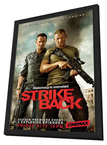 Strike Back (TV) 11 x 17 TV Poster - Style B - in Deluxe Aluminum Frame