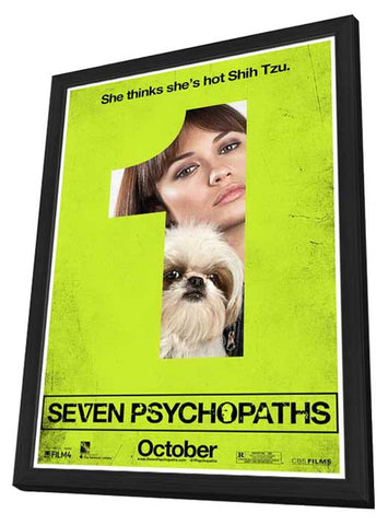 Seven Psychopaths 11 x 17 Movie Poster - Style D - in Deluxe Wood Frame