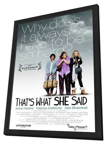 That's What She Said 11 x 17 Movie Poster - Style B - in Deluxe Aluminum Frame