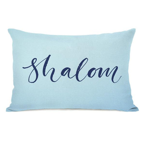 Shalom Throw Pillow by OBC