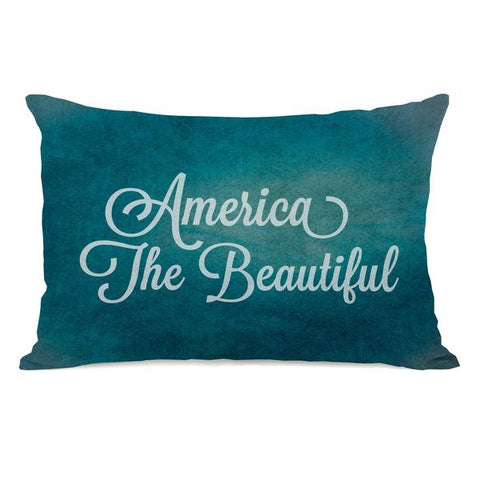 America The Beautiful Throw Pillow by