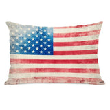 Independence Flag Throw Pillow by