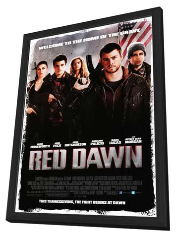 Red Dawn 11 x 17 Movie Poster - Style A - in Deluxe Wood Frame