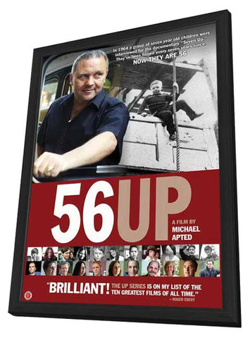 56 UP 11 x 17 Movie Poster - Style A - in Deluxe Wood Frame