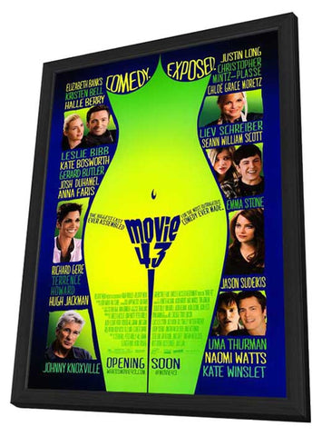 Movie 43 11 x 17 Movie Poster - Style A - in Deluxe Aluminum Frame