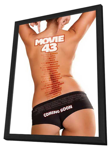 Movie 43 11 x 17 Movie Poster - Style B - in Deluxe Aluminum Frame