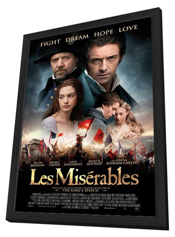Les Miserables 11 x 17 Movie Poster - Style H - in Deluxe Aluminum Frame