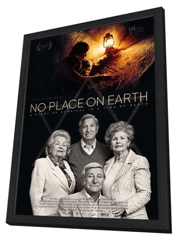 No Place on Earth 11 x 17 Movie Poster - UK Style A - in Deluxe Aluminum Frame