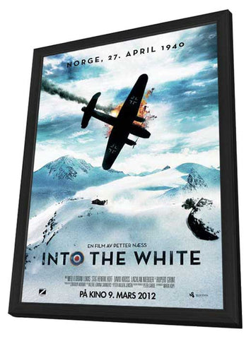 Into the White 11 x 17 Movie Poster - Norwegian Style A - in Deluxe Aluminum Frame