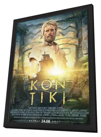 Kon-Tiki 11 x 17 Movie Poster - Norwegian Style A - in Deluxe Aluminum Frame