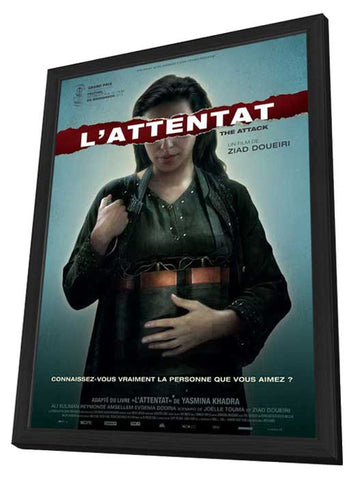 The Attack 11 x 17 Movie Poster - Belgian Style A - in Deluxe Aluminum Frame