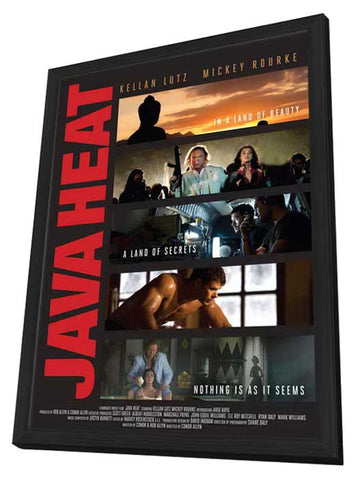 Java Heat 11 x 17 Movie Poster - Style A - in Deluxe Aluminum Frame