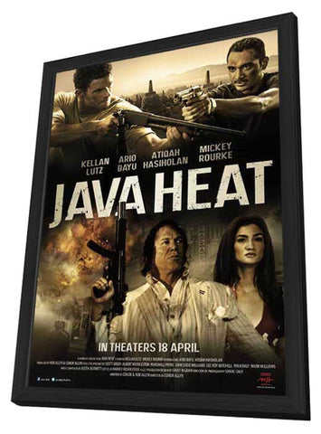 Java Heat 11 x 17 Movie Poster - Style B - in Deluxe Aluminum Frame