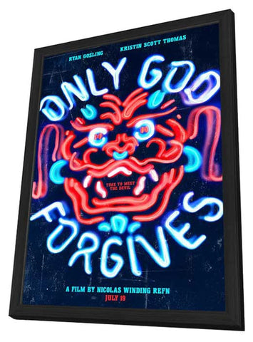 Only God Forgives 11 x 17 Movie Poster - Style A - in Deluxe Aluminum Frame
