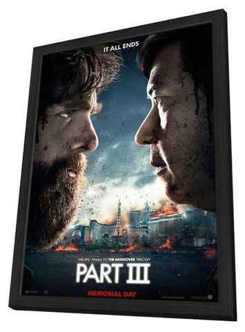 The Hangover Part III 11 x 17 Movie Poster - Style B - in Deluxe Aluminum Frame
