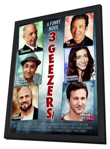 3 Geezers! 27 x 40 Movie Poster - Style A - in Deluxe Wood Frame