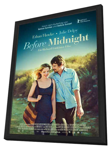 Before Midnight 11 x 17 Movie Poster - German Style A - in Deluxe Aluminum Frame