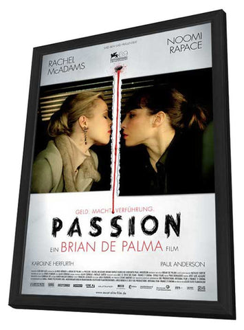 Passion 11 x 17 Movie Poster - German Style A - in Deluxe Aluminum Frame