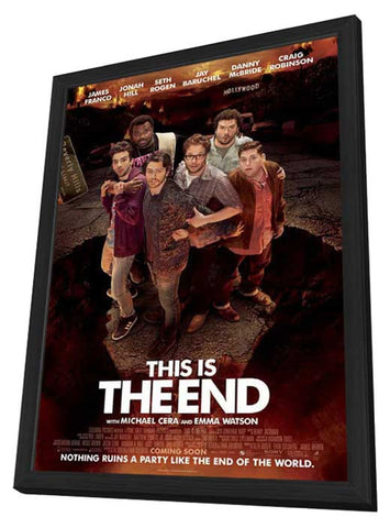 This Is the End 11 x 17 Movie Poster - Style B - in Deluxe Aluminum Frame