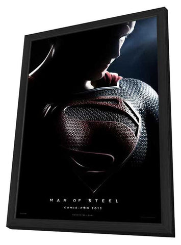 Man of Steel 11 x 17 Movie Poster - Style A - in Deluxe Aluminum Frame