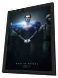 Man of Steel 11 x 17 Movie Poster - Style B - in Deluxe Aluminum Frame