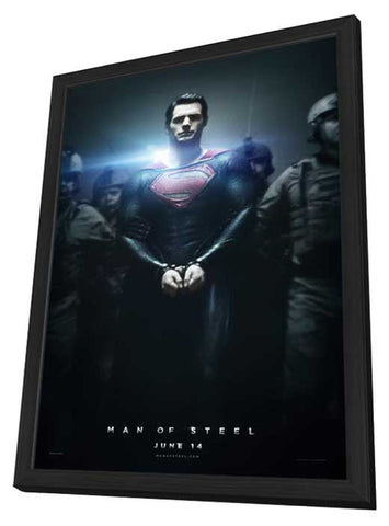 Man of Steel 11 x 17 Movie Poster - Style B - in Deluxe Aluminum Frame