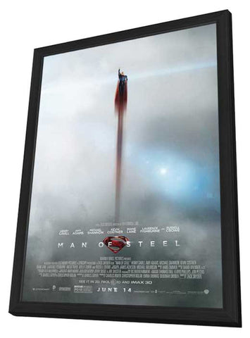 Man of Steel 11 x 17 Movie Poster - Style F - in Deluxe Aluminum Frame
