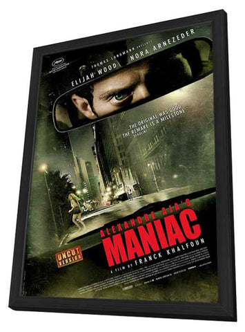 Maniac 11 x 17 Movie Poster - Swiss Style A - in Deluxe Aluminum Frame