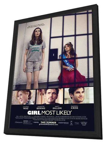 Girl Most Likely 11 x 17 Movie Poster - Style A - in Deluxe Aluminum Frame