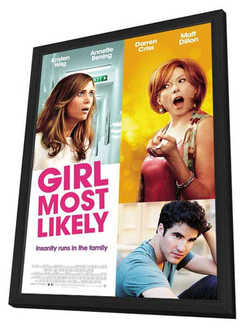 Girl Most Likely 11 x 17 Movie Poster - Style B - in Deluxe Aluminum Frame