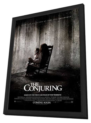 The Conjuring 11 x 17 Movie Poster - UK Style A - in Deluxe Aluminum Frame