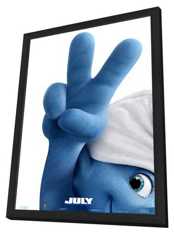 The Smurfs 2 11 x 17 Movie Poster - Style A - in Deluxe Aluminum Frame