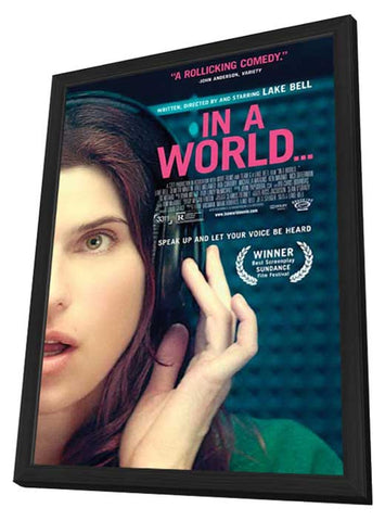 In a World… 11 x 17 Movie Poster - Style A - in Deluxe Aluminum Frame