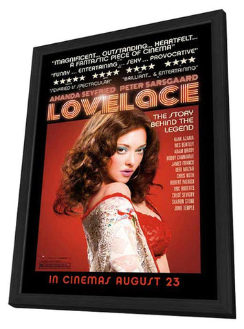 Lovelace 11 x 17 Movie Poster - UK Style A - in Deluxe Aluminum Frame