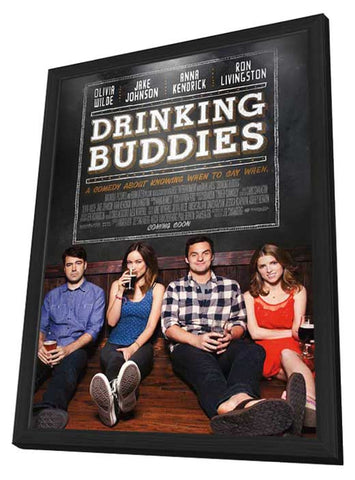 Drinking Buddies 11 x 17 Movie Poster - Style A - in Deluxe Aluminum Frame