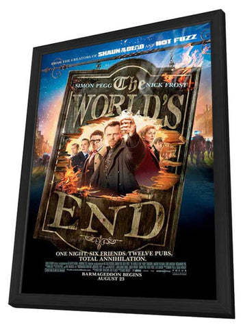 The World's End 11 x 17 Movie Poster - Style A - in Deluxe Aluminum Frame