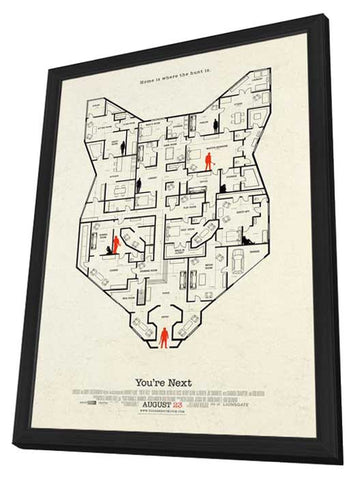 You're Next 11 x 17 Movie Poster - Style D - in Deluxe Aluminum Frame