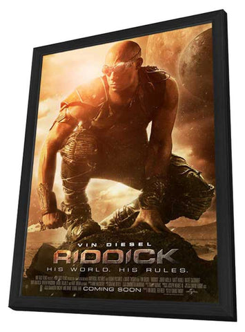 Riddick 11 x 17 Movie Poster - Style B - in Deluxe Aluminum Frame