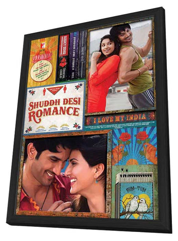 Shuddh Desi Romance 11 x 17 Movie Poster - India Style A - in Deluxe Aluminum Frame