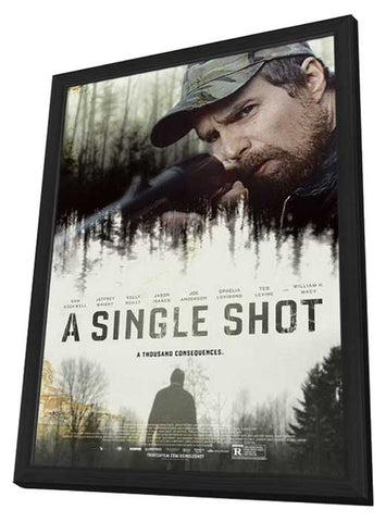 A Single Shot 11 x 17 Movie Poster - Style B - in Deluxe Aluminum Frame