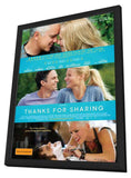 Thanks For Sharing 11 x 17 Movie Poster - Australian Style A - in Deluxe Aluminum Frame