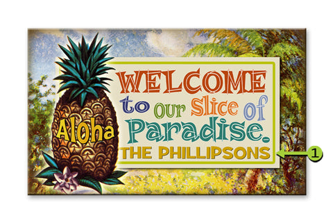 Slice of Paradise Metal 28x48