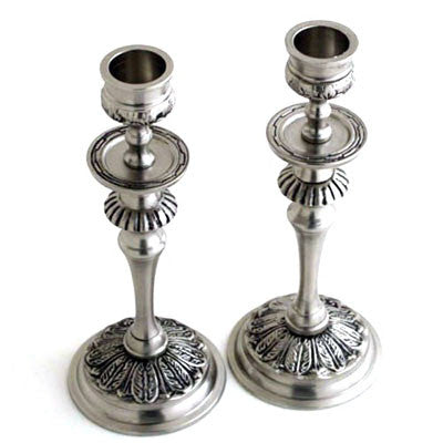 Set Of 2.   Brushed Nickel Can/Stick