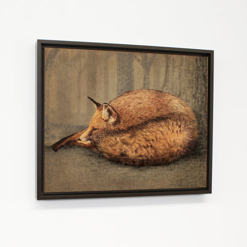 A Quiet Place - Orange Walnut Floating Frame by Eric Fan 11 X 14