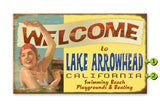 Waving Swimmer Wood 18x30